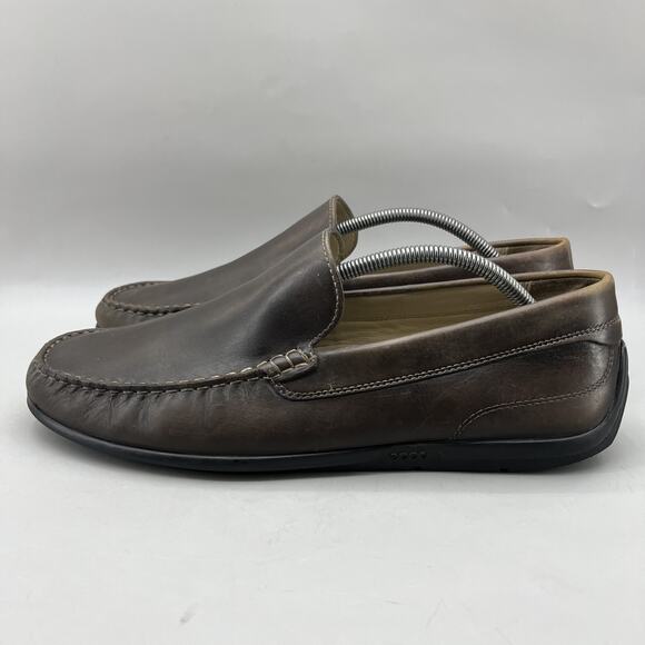 ECCO Classic Moc 2.0 Loafers Men Size 11 Brown Leather Comfort Slip On Low Shoes main image 6